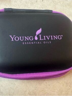 Young Living Travel Case in Black with Purple Accents